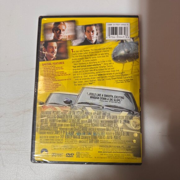 NEW SEALED The Italian Job [DVD] Disc Movie - Picture 2 of 2